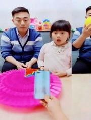 吃瓜父女截图,亲子互动新风尚